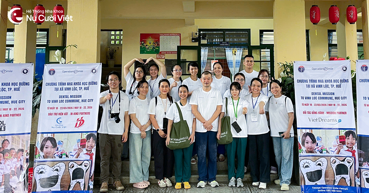 Nha khoa Nụ Cười Việt đồng hành cùng Operation Smile chăm sóc nụ cười cho 2.311 em học sinh tại xã Vinh Lộc (Tp. Huế)