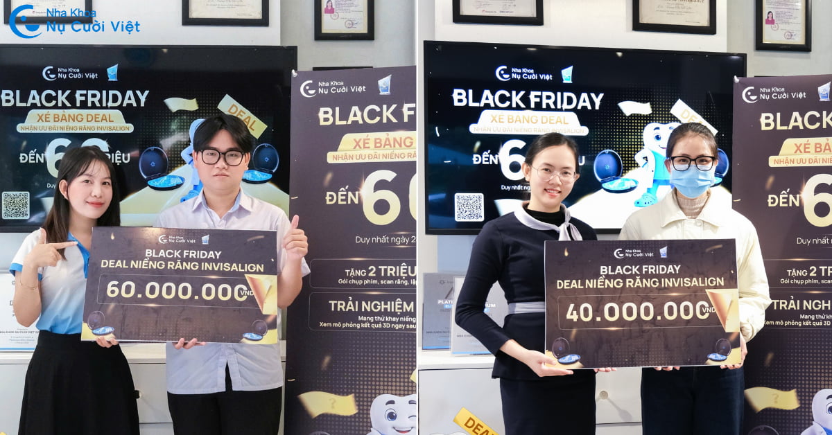 Khách hàng may mắn nhận deal niềng răng Invisalign trong ngày Black Friday

